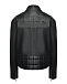 Куртка кожаная с логотипом на спине, черная Iceberg | Фото 5