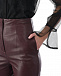 Зауженные брюки из кожи, бордовые Alberta Ferretti | Фото 8