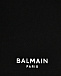 Бермуды с белым лого, черные Balmain | Фото 3