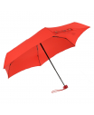 Красный зонт с принтом "медвежонок", 17 см