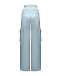 Атласные брюки-карго, голубые GCDS | Фото 5