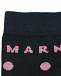 Темно-синие носки в розовый горошек MARNI | Фото 2