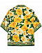 Шелковая рубашка со сплошным принтом &quot;желтые розы&quot; Dolce&Gabbana | Фото 2