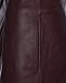 Зауженные брюки из кожи, бордовые Alberta Ferretti | Фото 7
