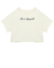 Топ укороченный оверсайз с логотипом, белый Karl Lagerfeld kids | Фото 1