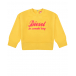 Желтый свитшот с розовым лого Diesel | Фото 1