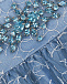 Голубое платье с цветочным принтом и стразами Nicki Macfarlane | Фото 3