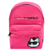 Рюкзак с черным логотипом, розовый Karl Lagerfeld kids | Фото 1