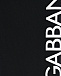 Леггинсы с белым лого, черные Dolce&Gabbana | Фото 3