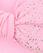 Розовая повязка с бантом и стразами Regina | Фото 3