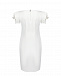 Платье молочного цвета с рюшей Pietro Brunelli | Фото 5