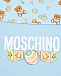 Голубой конверт с принтом &quot;мишки и игрушки&quot;, 40x80 см Moschino | Фото 4