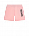 Комплект: футболка и шорты с лого, розовый Moschino | Фото 4