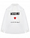 Рубашка с вышивкой &quot;In love we trust&quot; Moschino | Фото 2