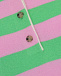 Футболка-поло в розово-зеленую полоску Allude | Фото 7