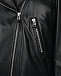 Куртка-косуха из натуральной кожи, черная ALINE | Фото 15