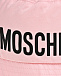 Панама с черным лого, розовая Moschino | Фото 3