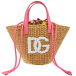 Соломенная сумка с лого Dolce&Gabbana | Фото 1
