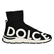 Кроссовки-носки с белым лого Dolce&Gabbana | Фото 2