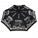 Черный зонт с текстовым принтом, 30 см Moschino | Фото 3