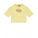 Желтая футболка с лого Diesel | Фото 1
