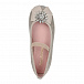 Золотистые туфли с цветком из страз Pretty Ballerinas | Фото 4