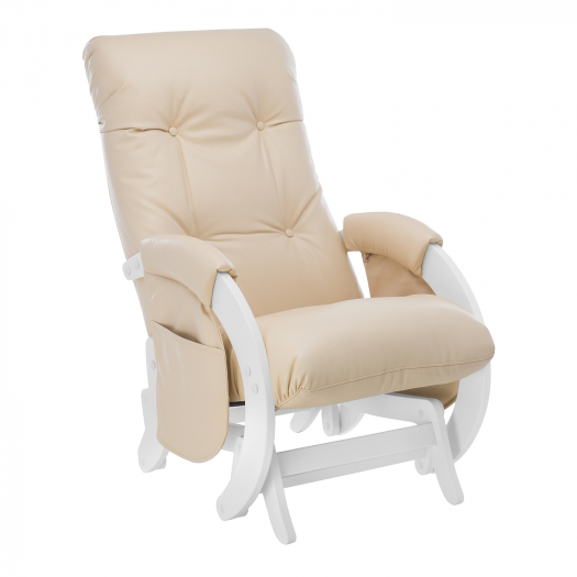 Кресло для кормления Smile с карманами, Молочный дуб/экокожа Polaris Beige Milli | Фото 1