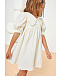 Платье с рукавами-фонариками, белое Mipounet | Фото 2