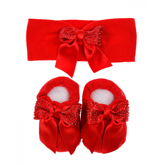 Подарочный набор: повязка и пинетки, красный La Perla | Фото 1