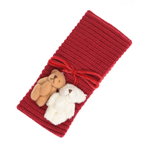 Красная повязка с медвежатами Aletta | Фото 1