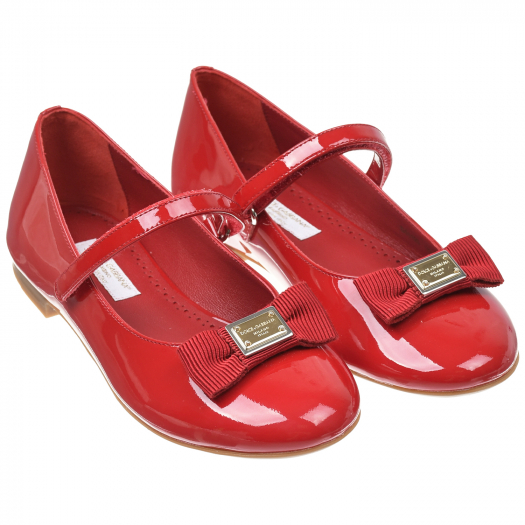 Туфли из лаковой кожи, красные Dolce&Gabbana | Фото 1