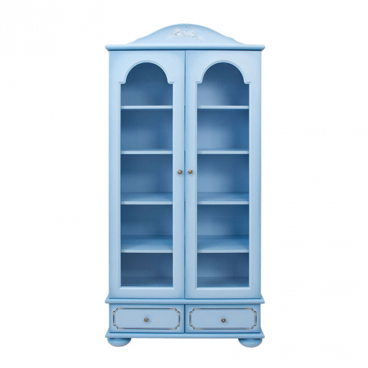 Шкаф книжный со стеклом WOODRIGHT WILLIE WINKIE BRIGANTINE blue  | Фото 1