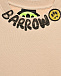 Свитшот бежевый с черным лого Barrow | Фото 3