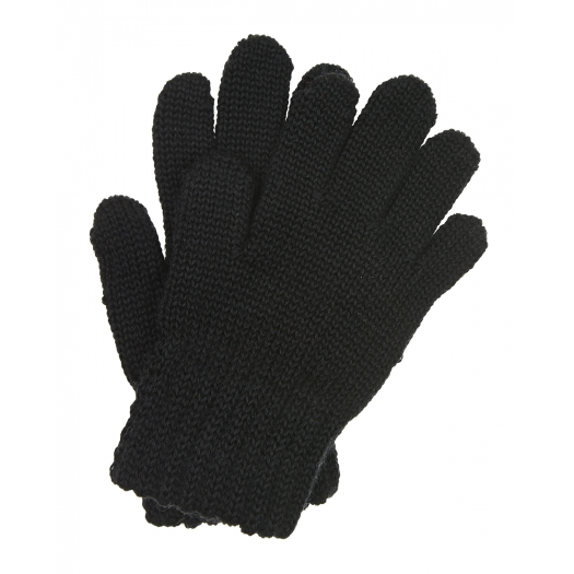 Черные перчатки из шерсти MaxiMo | Фото 1