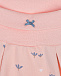 Персиковые спортивные брюки с цветочным принтом Sanetta fiftyseven | Фото 3