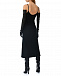 Трикотажное платье из шерсти с добавлением кашемира, черное Alberta Ferretti | Фото 4