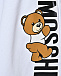 Юбка с вертикальным лого, белая Moschino | Фото 3