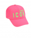 Бейсболка с зеленым лого, розовая Dsquared2 | Фото 1