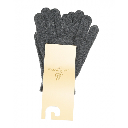 Серые шерстяные перчатки Jan&Sofie | Фото 1
