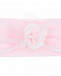 Розовая повязка с цветком в тон La Perla | Фото 3