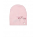 Розовая шапка с декором &quot;фламинго&quot; Il Trenino | Фото 1