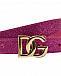 Ремень цвета фуксии с фигурной пряжкой Dolce&Gabbana | Фото 3
