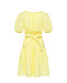 Платье с рукавами-фонариками, желтое Mipounet | Фото 3