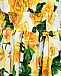 Платье с принтом &quot;желтые розы&quot; Dolce&Gabbana | Фото 4