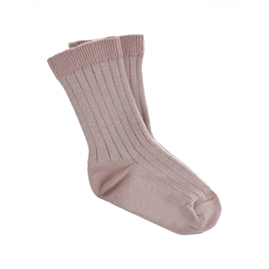 Розовые носки с люрексом Collegien | Фото 1