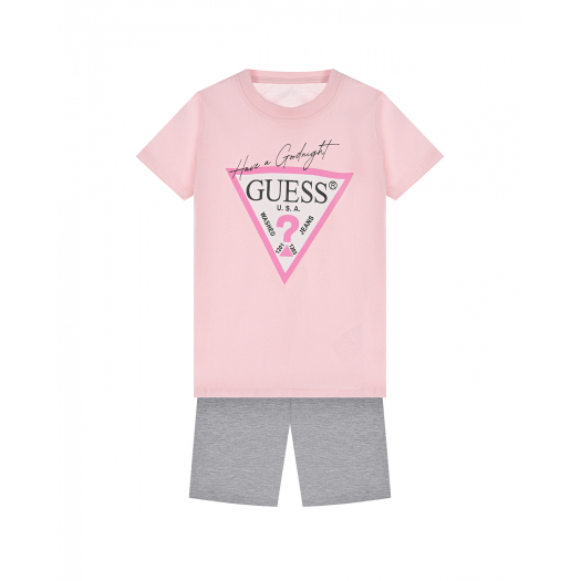 Пижама: футболка и шорты Guess | Фото 1