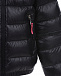 Черная стеганая куртка с контрастной вставкой Moncler | Фото 4