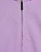 Куртка спортивная с принтом на спине единорог, фиолетовая Mousse kids | Фото 3