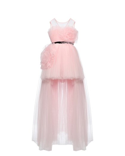 Платье пышное с прозрачным верхом, светло-розовое Sasha Kim | Фото 1