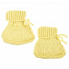 Шерстяные пинетки желтого цвета Jan&Sofie | Фото 2